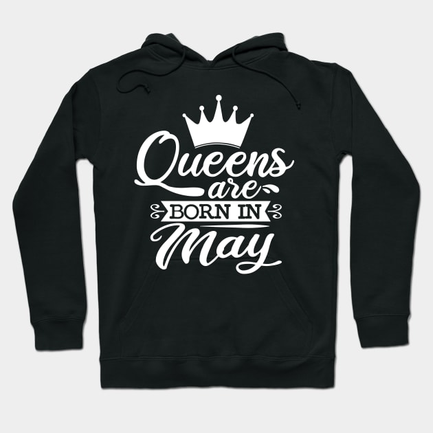 Queens Are Born In May, May Birthday Gifts Edit Hoodie by DragonTees